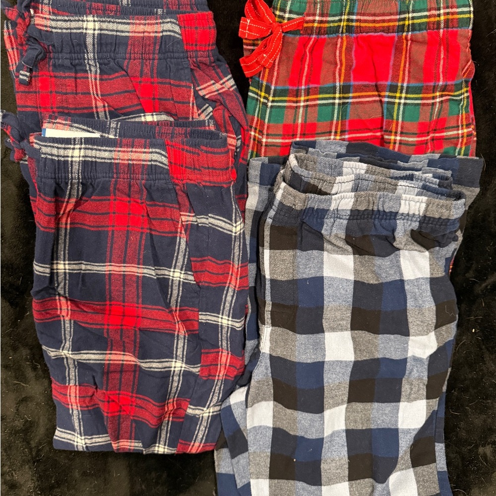 Old Navy Plaid Pajama Bottoms - Red, Blue, Green